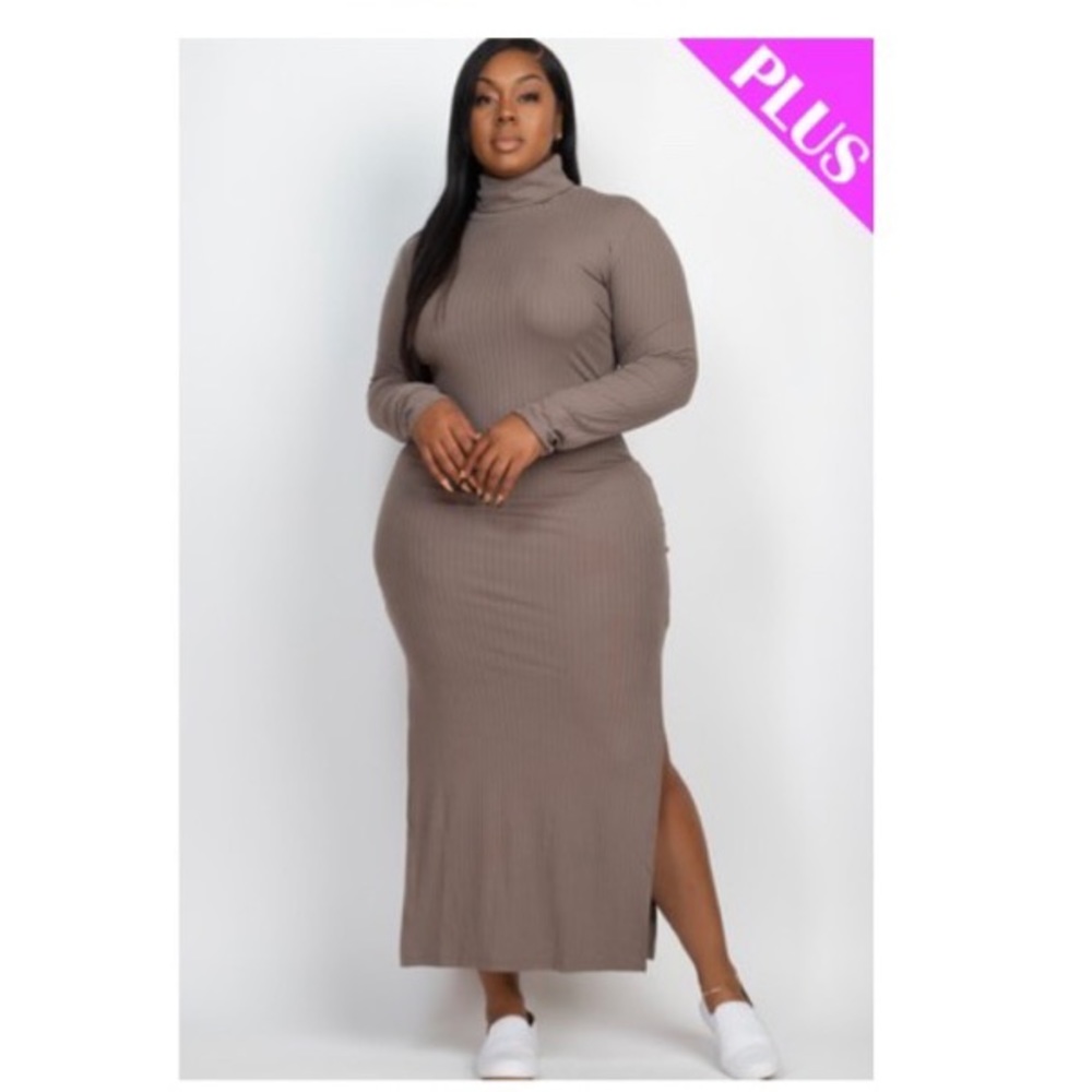 2 for $10‼️ Mocha Midi Dress